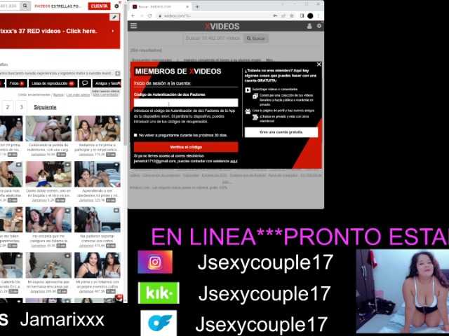 Vysílací screenshoty jsexycouple17