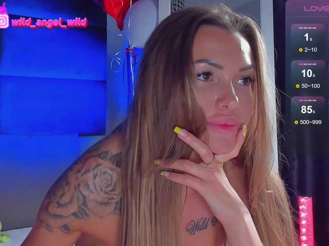 Fotky WILD-ANGEL777 Hello guys, BEFORE PRIVATE 150 TOKENS ❤ Camera only in private Anal, TWO DILDOS, SQUIRT ONLY in FULL private Favorite vibrations: 11, 111, 222 ✨wild_angel_wild INST NEW